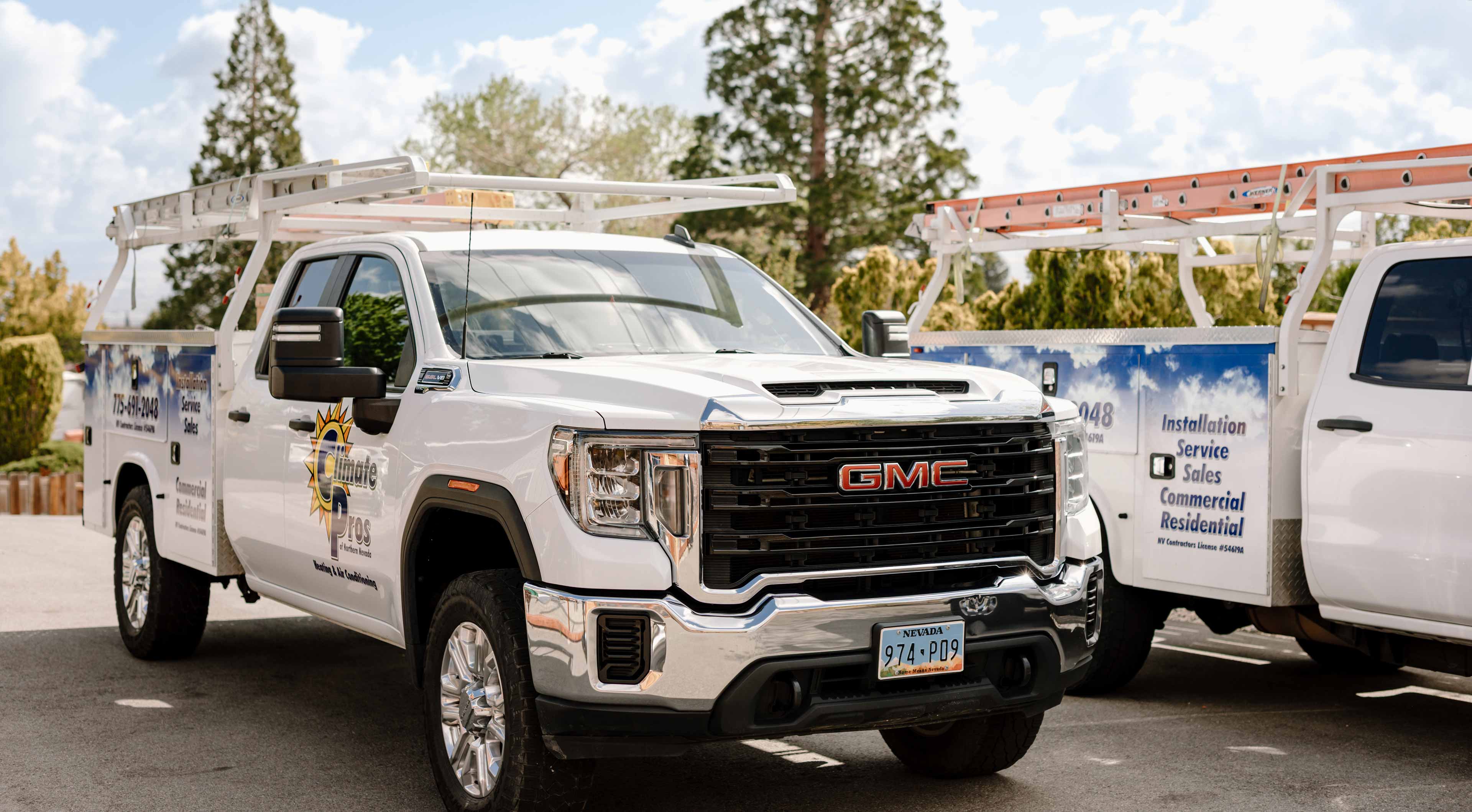 climate pros trucks ready for service