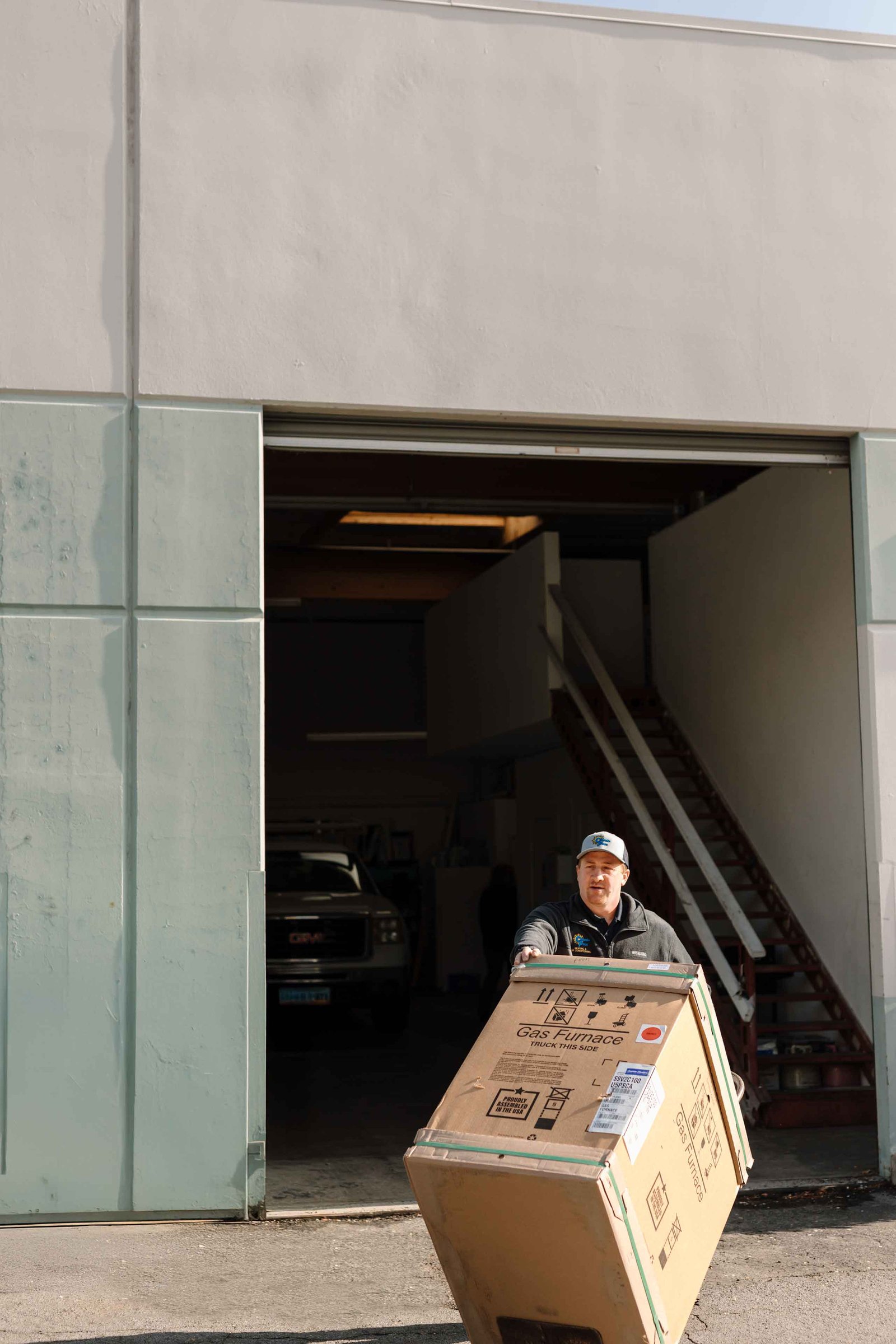 new gas furnace to be installed in a clients house