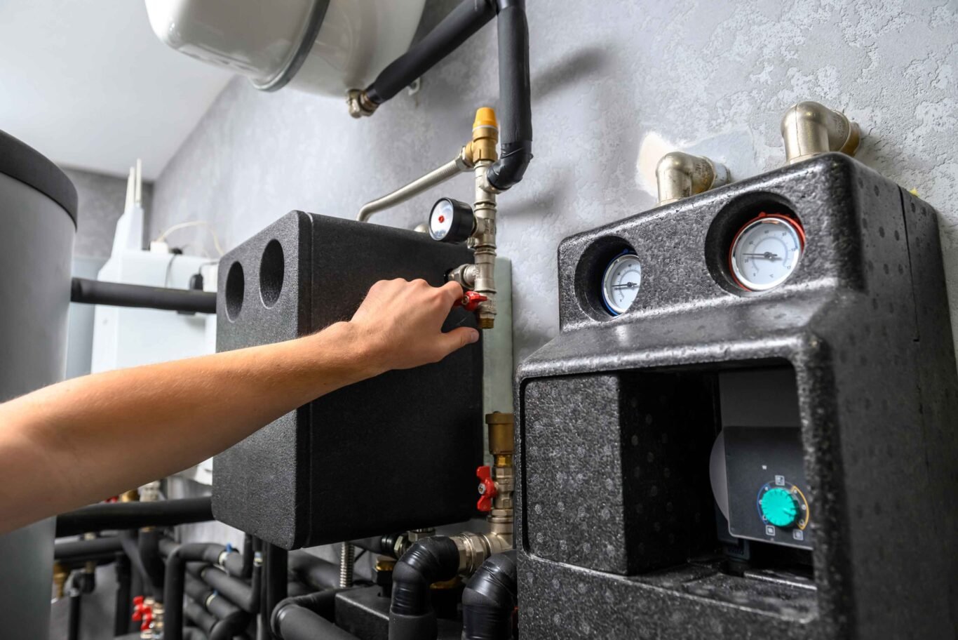 modern-electric-furnace-being-serviced-by-a-climate-pros-tech